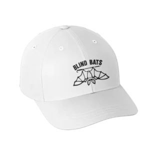 Blind Bats White Baseball Cap