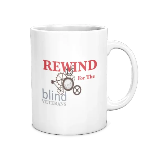 Rewind for the Blind White Coffee Mug, 15oz